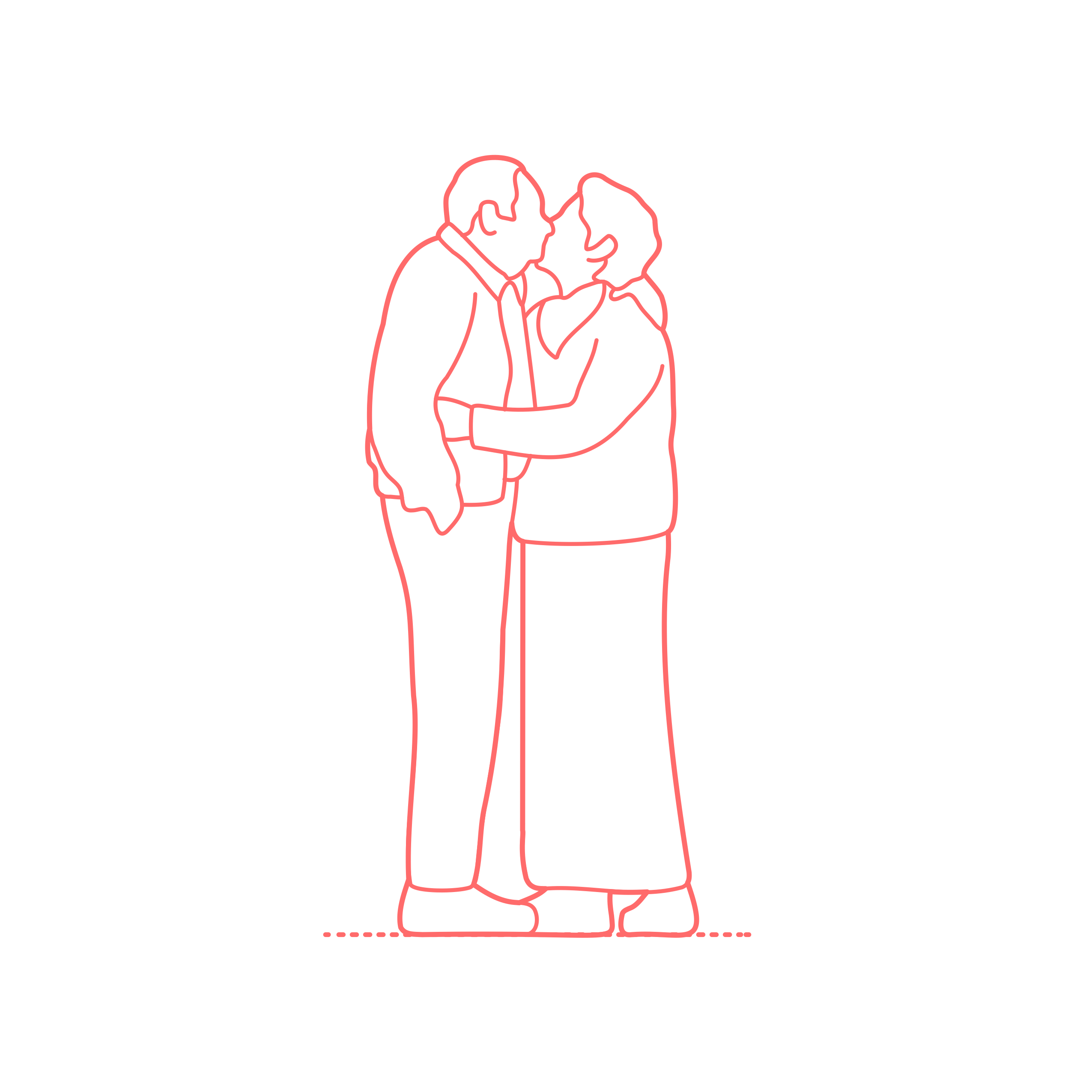 Humans Kissing Elderly People Men Women Outline Svg Vector Free Vectors